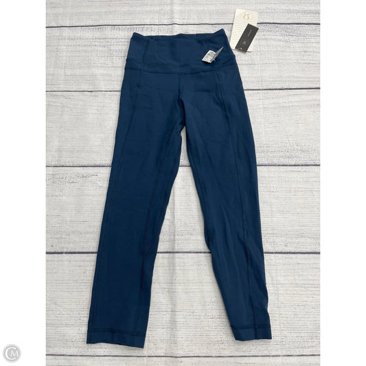 Athletic Leggings Capris By Lululemon In Blue, Size: 2