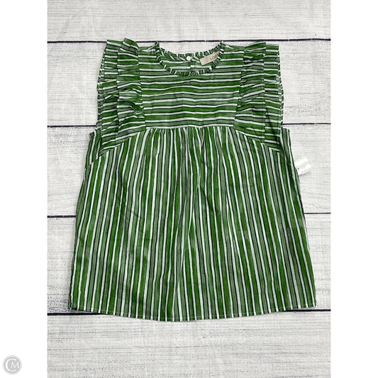 Top Sleeveless By Loft In Green, Size: Xs