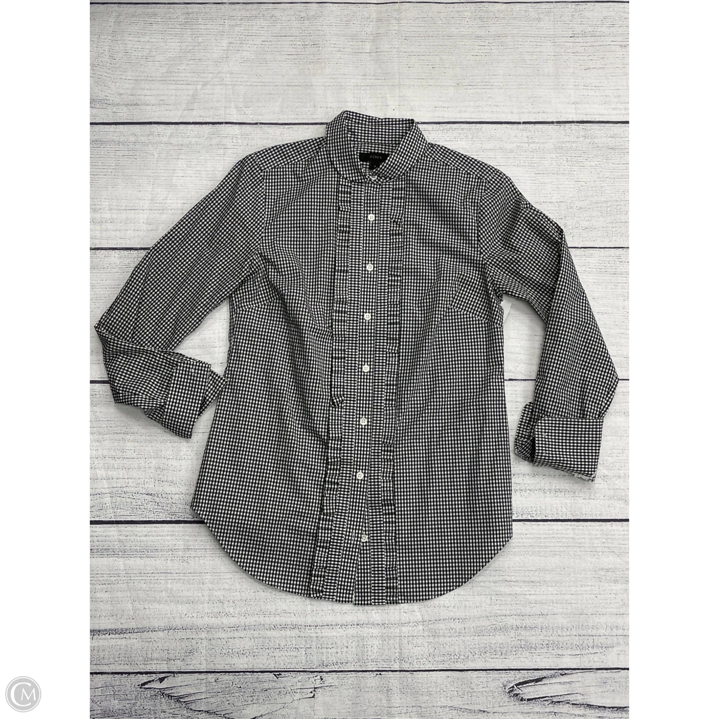 Top Long Sleeve By J. Crew In Black, Size: 0