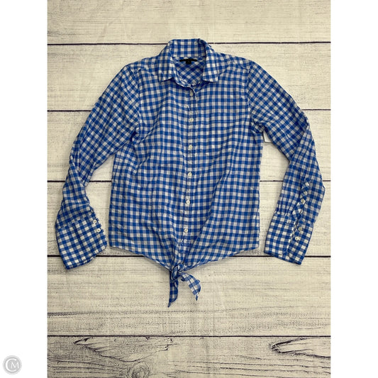 Top Long Sleeve By J. Crew In Blue, Size: 0