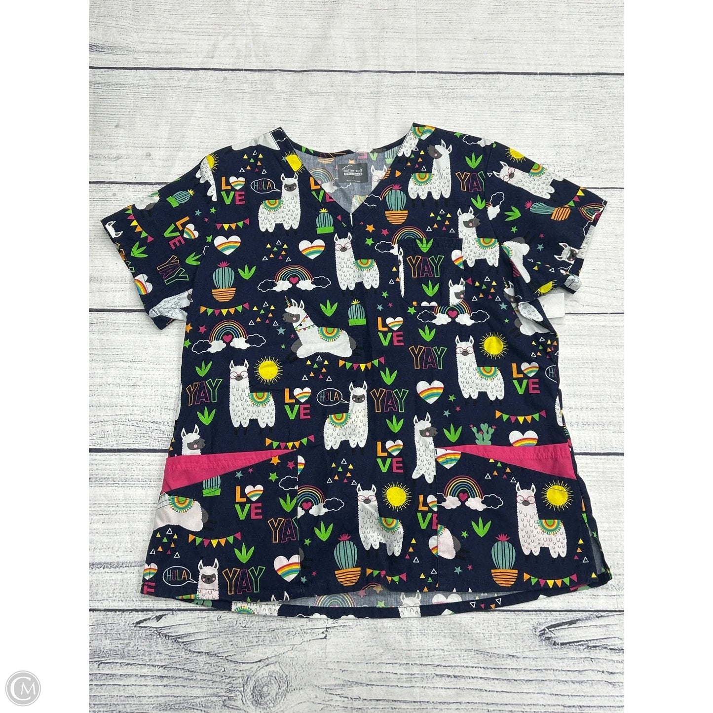 Top Short Sleeve By Clothes Mentor In Blue, Size: L