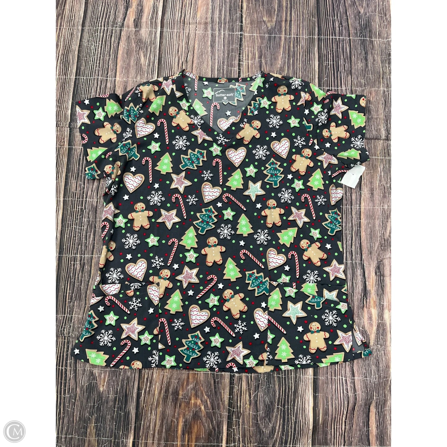 Top Short Sleeve By Clothes Mentor In Grey, Size: L