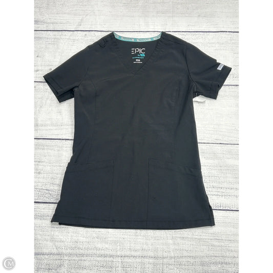 Top Short Sleeve By Epic In Black, Size: Xxs
