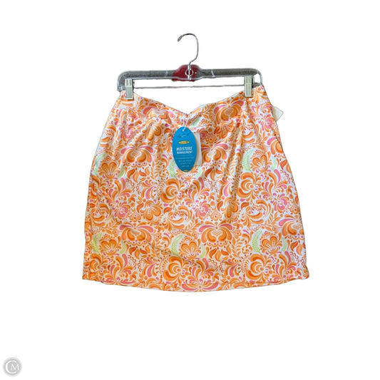 Athletic Skort By Clothes Mentor In Orange, Size: L