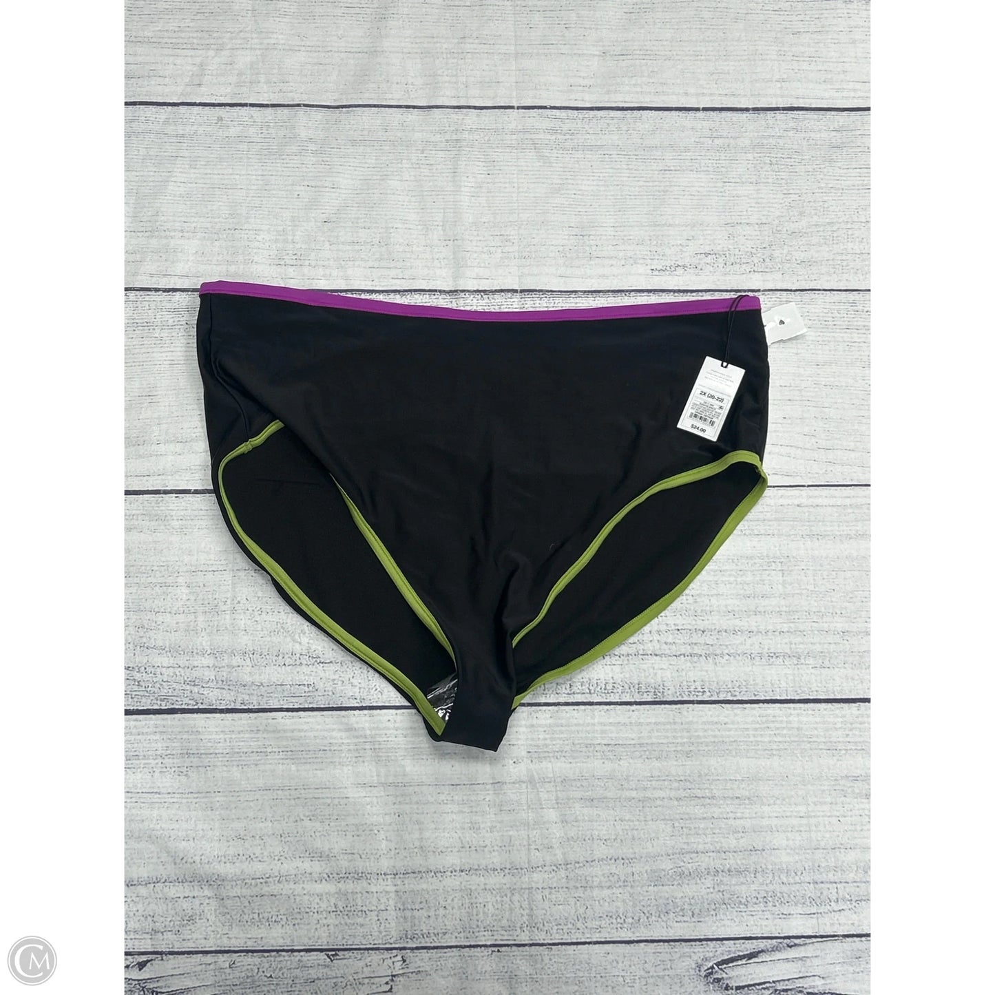 Swimsuit Bottom By Shade & Shore In Black, Size: 2x