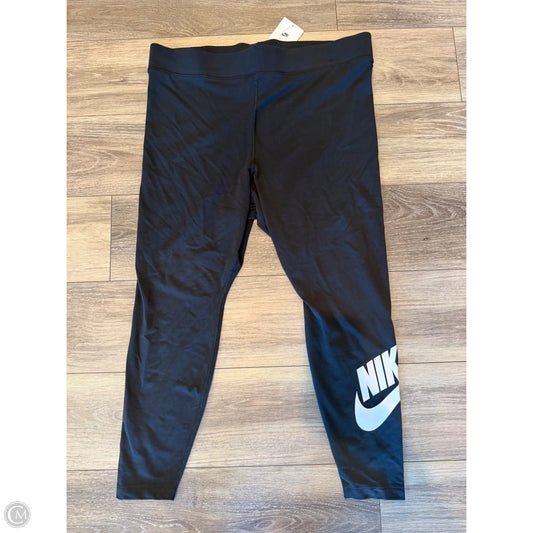 Athletic Leggings By Nike In Black, Size: 2x