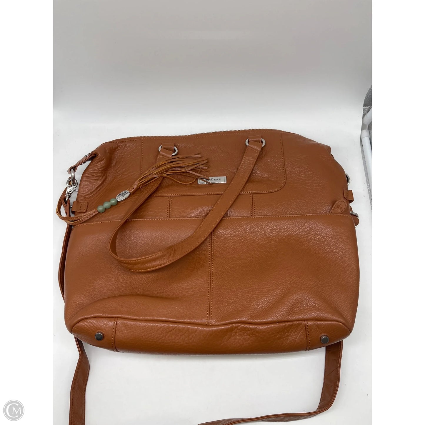 Diaper Bag Leather By Cmb, Size: Large