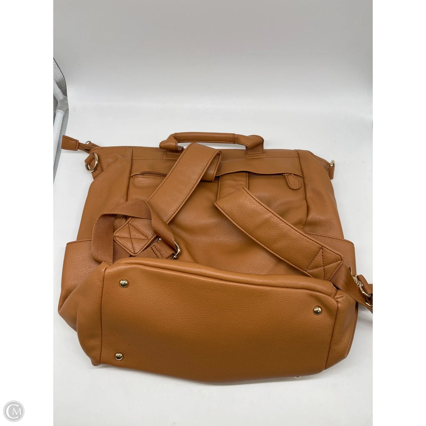 Diaper Bag Leather By Cmb, Size: Large