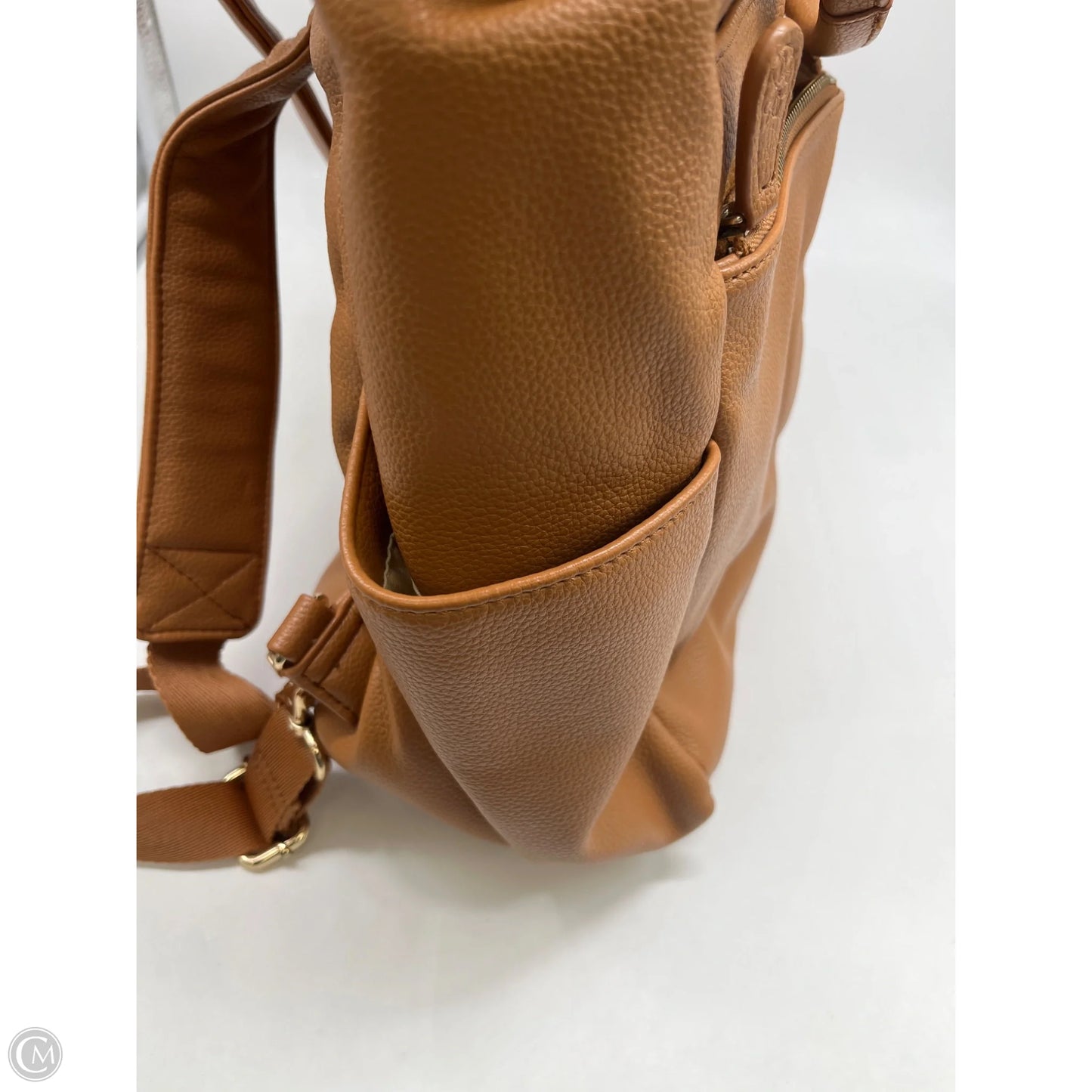 Diaper Bag Leather By Cmb, Size: Large