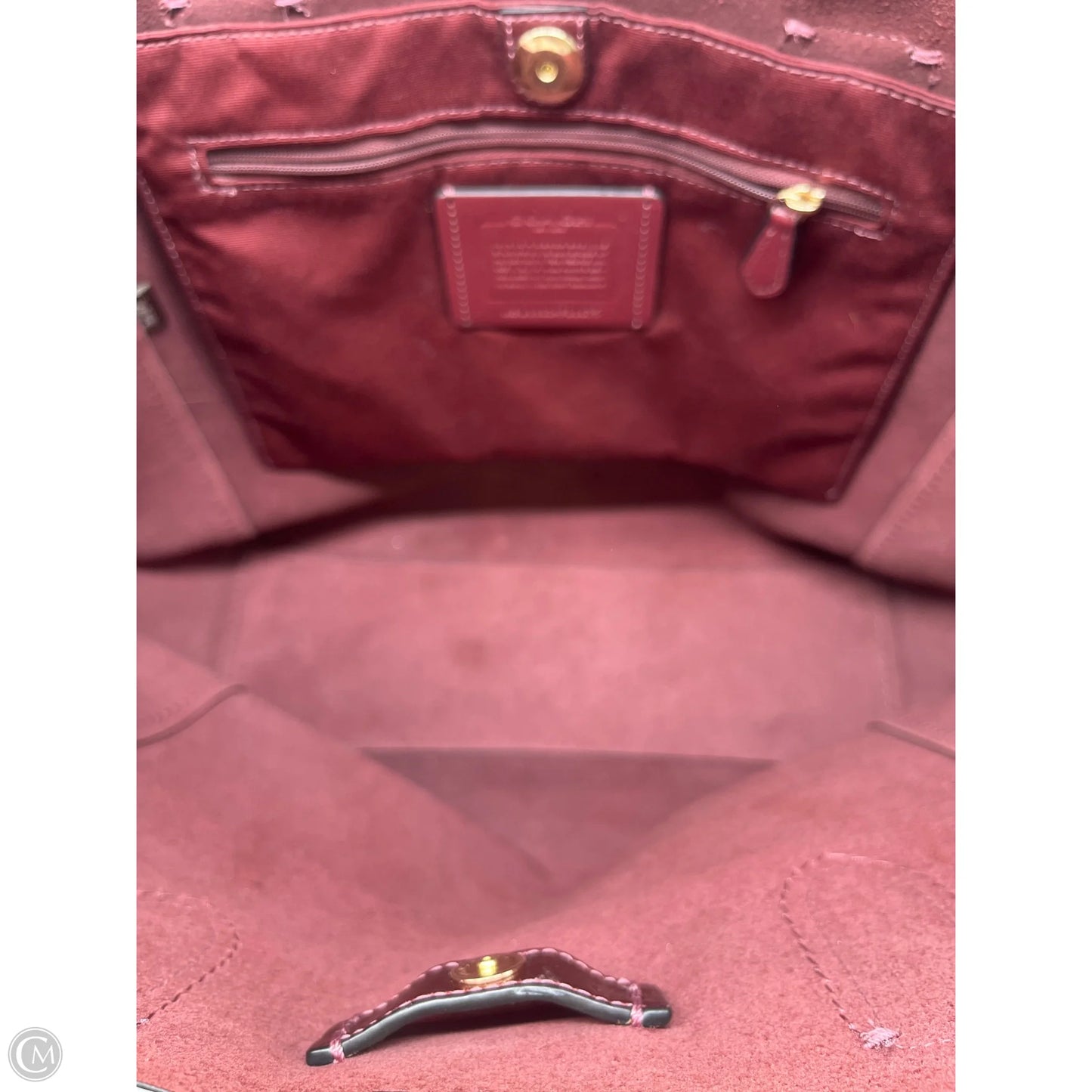 Tote Designer By Coach, Size: Medium