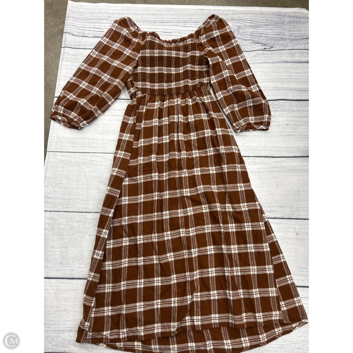 Dress Casual Maxi By Ingrid & Isabel In Brown, Size: Xs