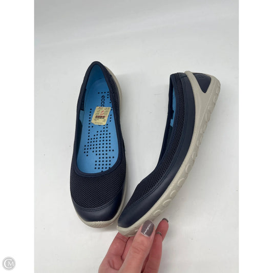 Shoes Flats By Ecco In Blue, Size: 10
