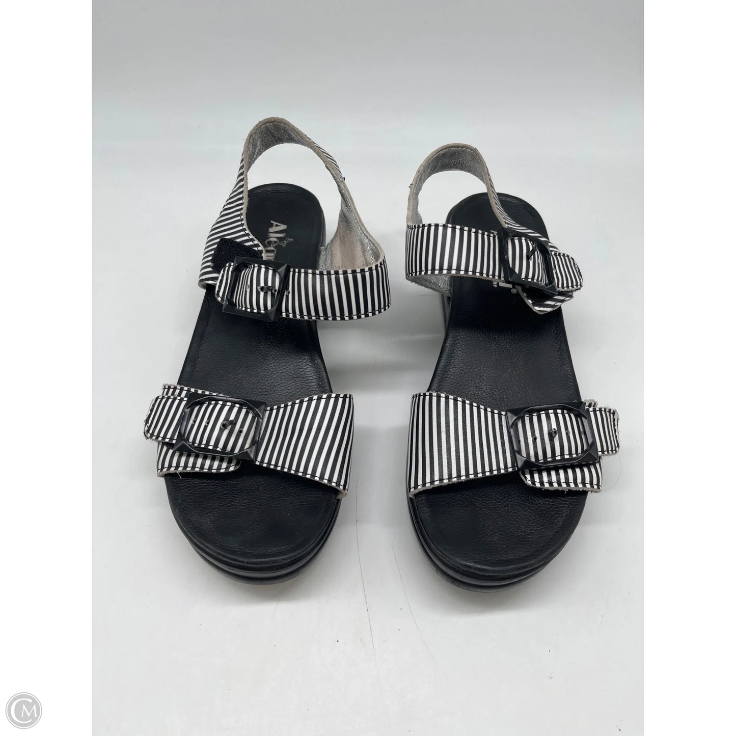 Sandals Heels Wedge By Alegria In Black, Size: 10