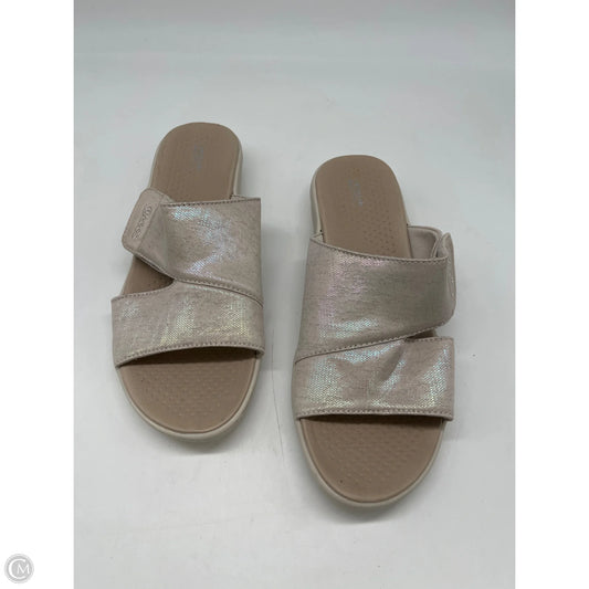 Sandals Flats By Life Stride In Cream, Size: 9.5