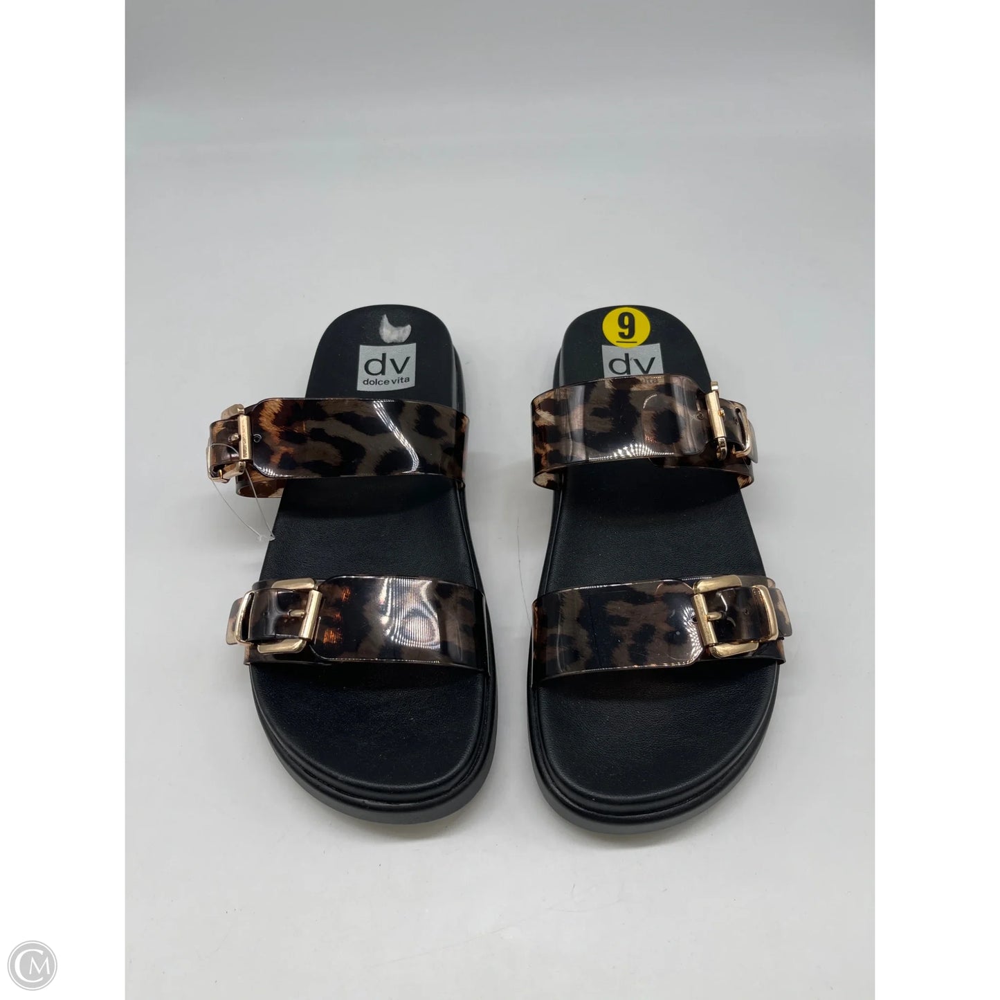 Sandals Flats By Dv In Animal Print, Size: 9