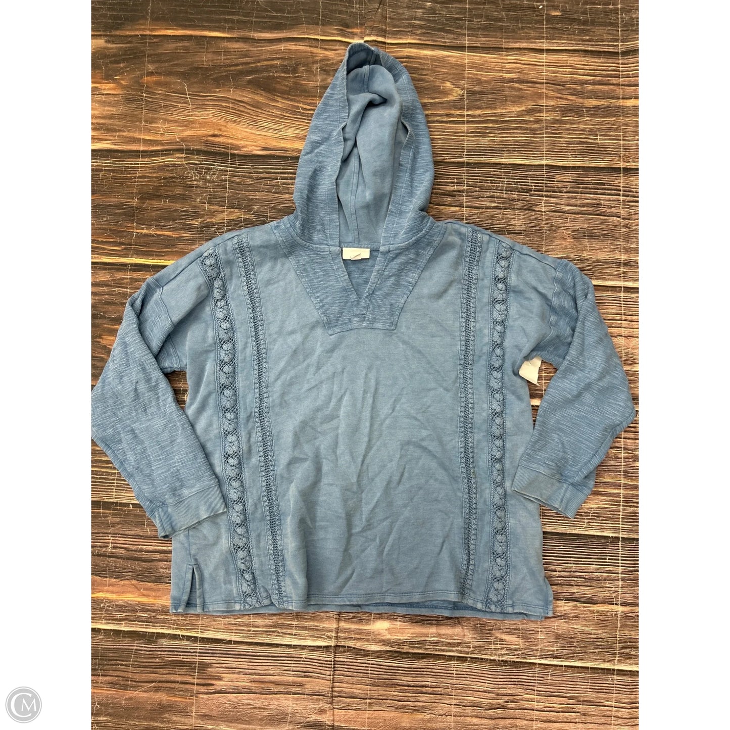 Sweatshirt Hoodie By J. Jill In Blue, Size: Lp