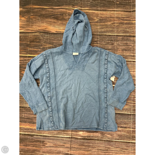 Sweatshirt Hoodie By J. Jill In Blue, Size: Lp
