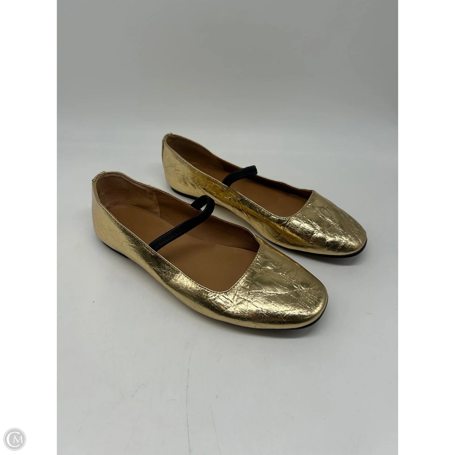 Shoes Flats By Madewell In Gold, Size: 8