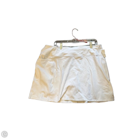 Skort By Skechers In White, Size: 2x