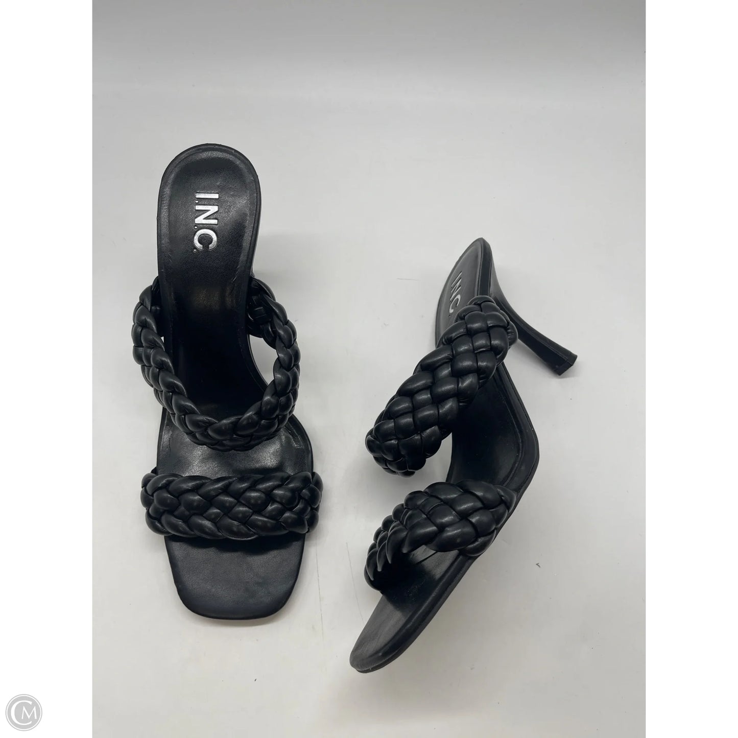 Sandals Heels Stiletto By Inc In Black, Size: 12