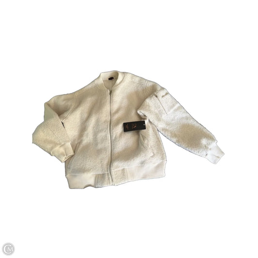 Jacket Fleece By Clothes Mentor In Cream, Size: Xl