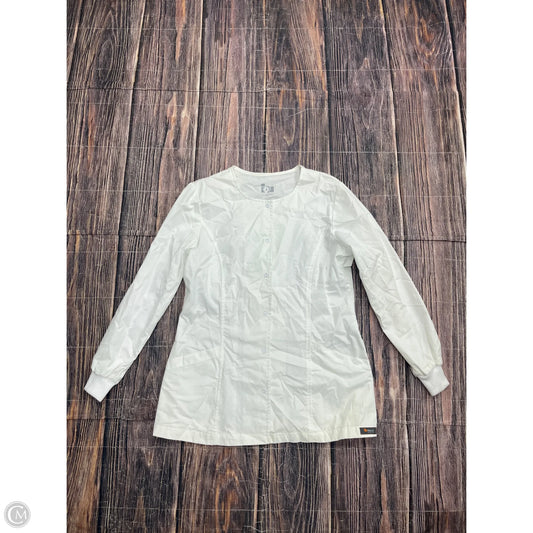 Top Long Sleeve By Clothes Mentor In White, Size: M