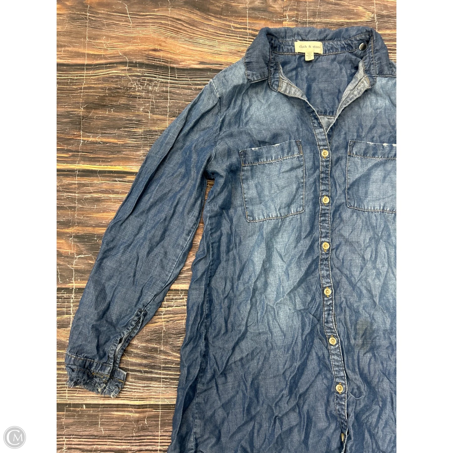 Dress Casual Short By Cloth & Stone In Blue Denim, Size: Sp