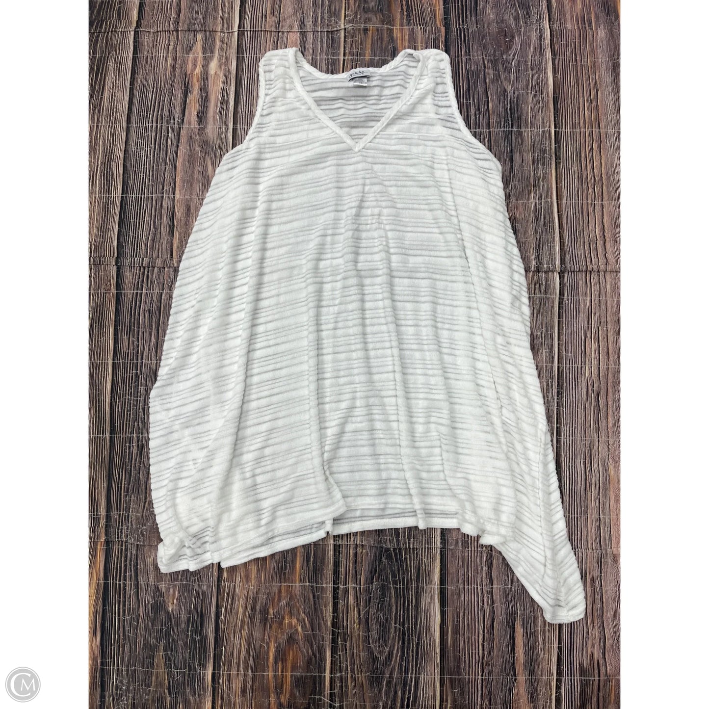 Swimwear Cover-up By Clothes Mentor In White, Size: 3x