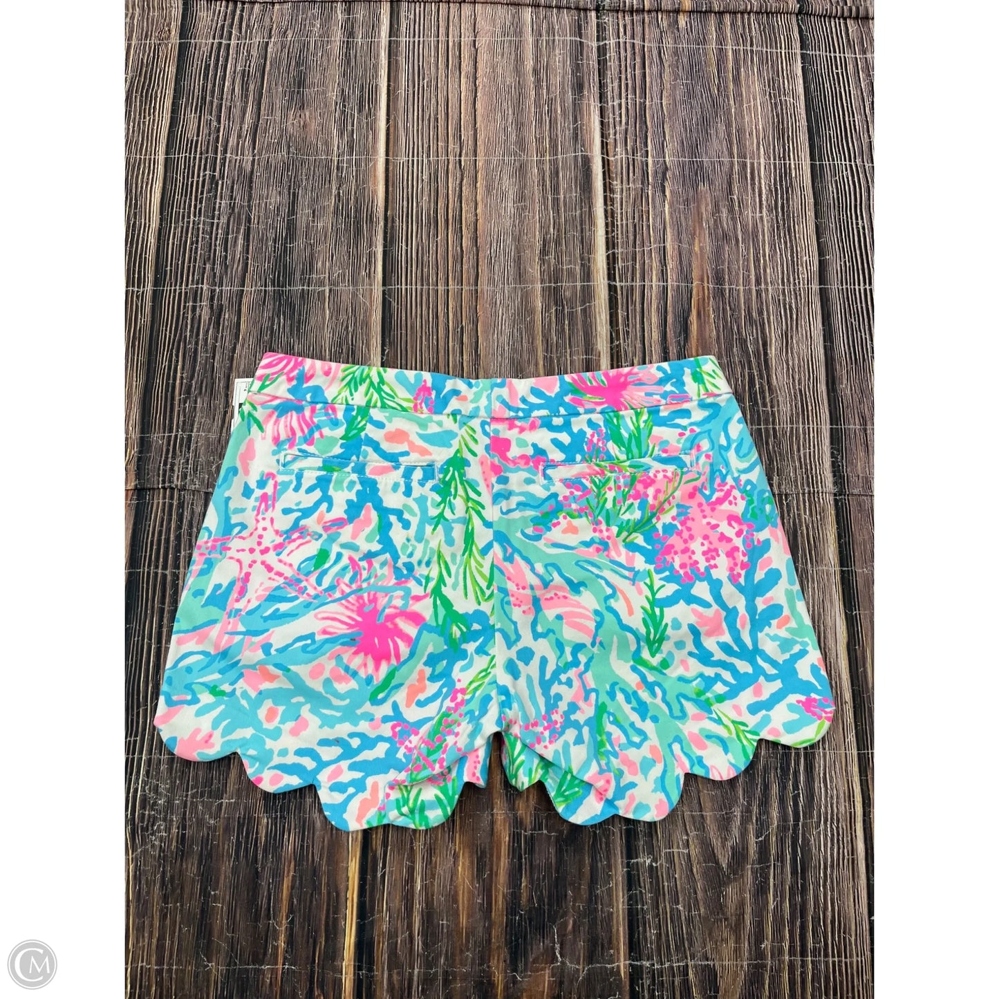 Shorts Designer By Lilly Pulitzer In Blue & Pink, Size: 4