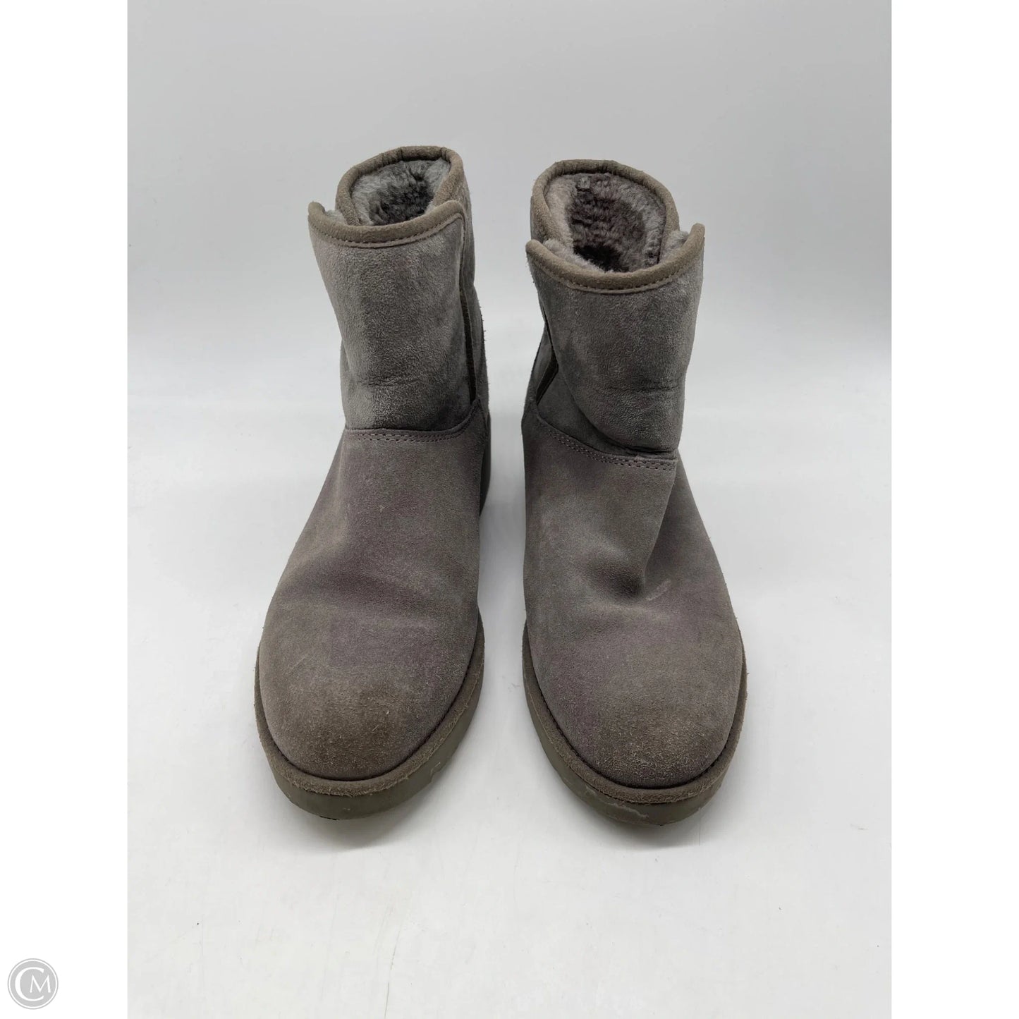 Boots Designer By Ugg In Grey, Size: 7