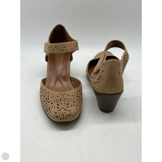 Shoes Heels Block By Easy Spirit In Tan, Size: 8