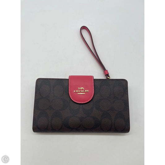 Wristlet Designer By Coach, Size: Large