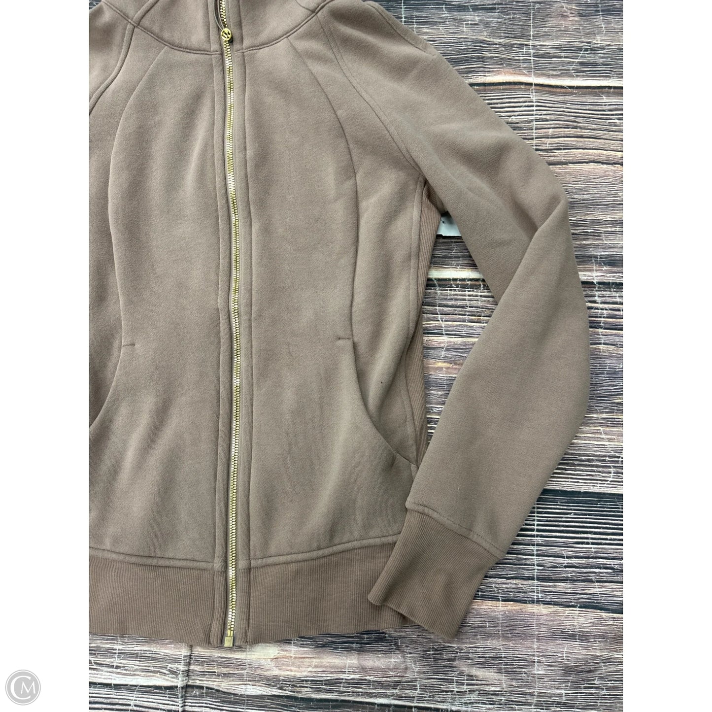 Athletic Sweatshirt Hoodie By Lululemon In Brown, Size: 6