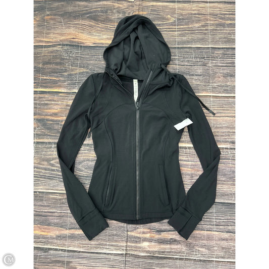 Athletic Jacket By Lululemon In Black, Size: 4