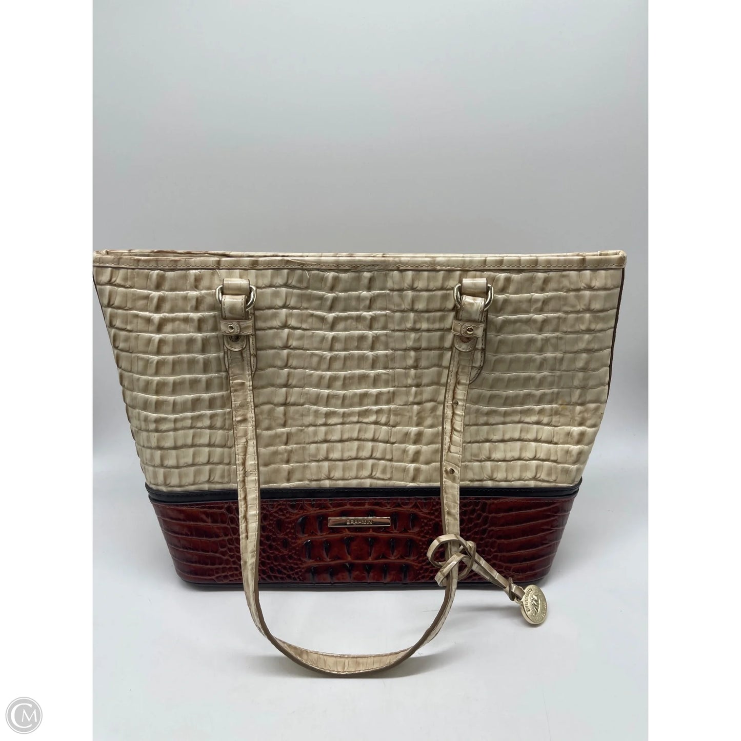Handbag Designer By Brahmin, Size: Large