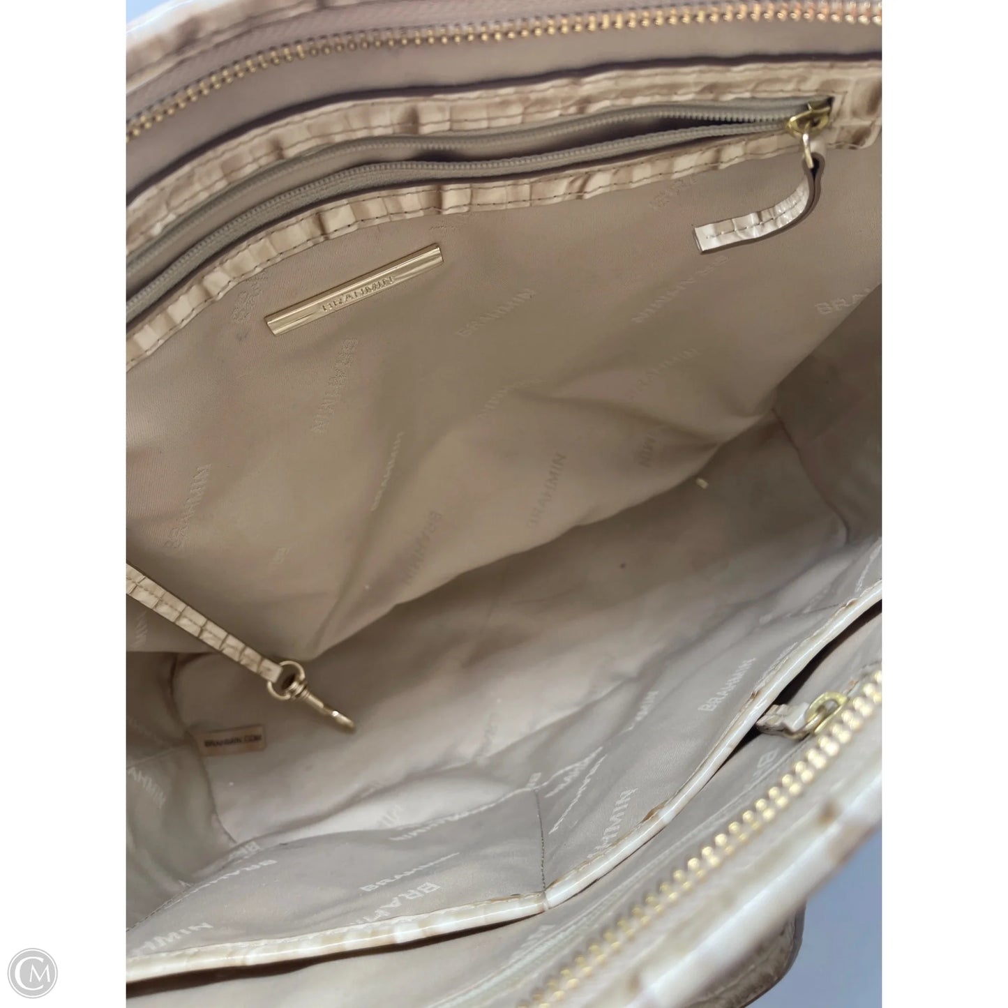 Handbag Designer By Brahmin, Size: Large
