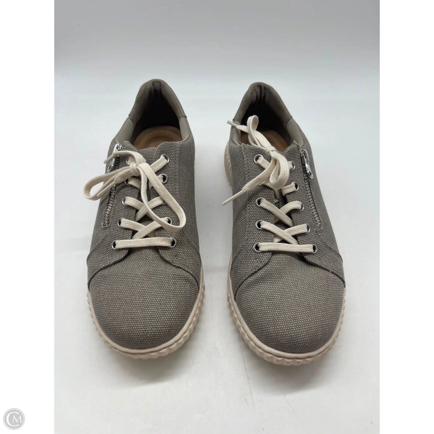 Shoes Sneakers By Clarks In Grey, Size: 8.5