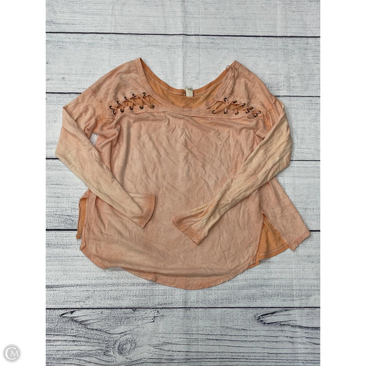 Top Long Sleeve By We The Free In Orange, Size: S