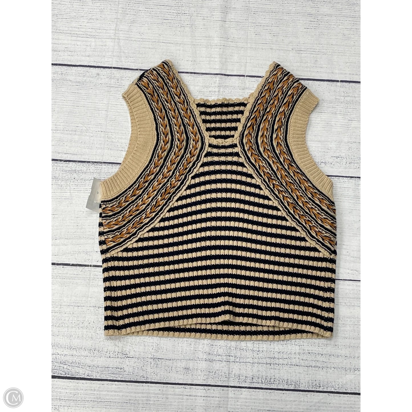 Tank Top By Sage In Tan, Size: L