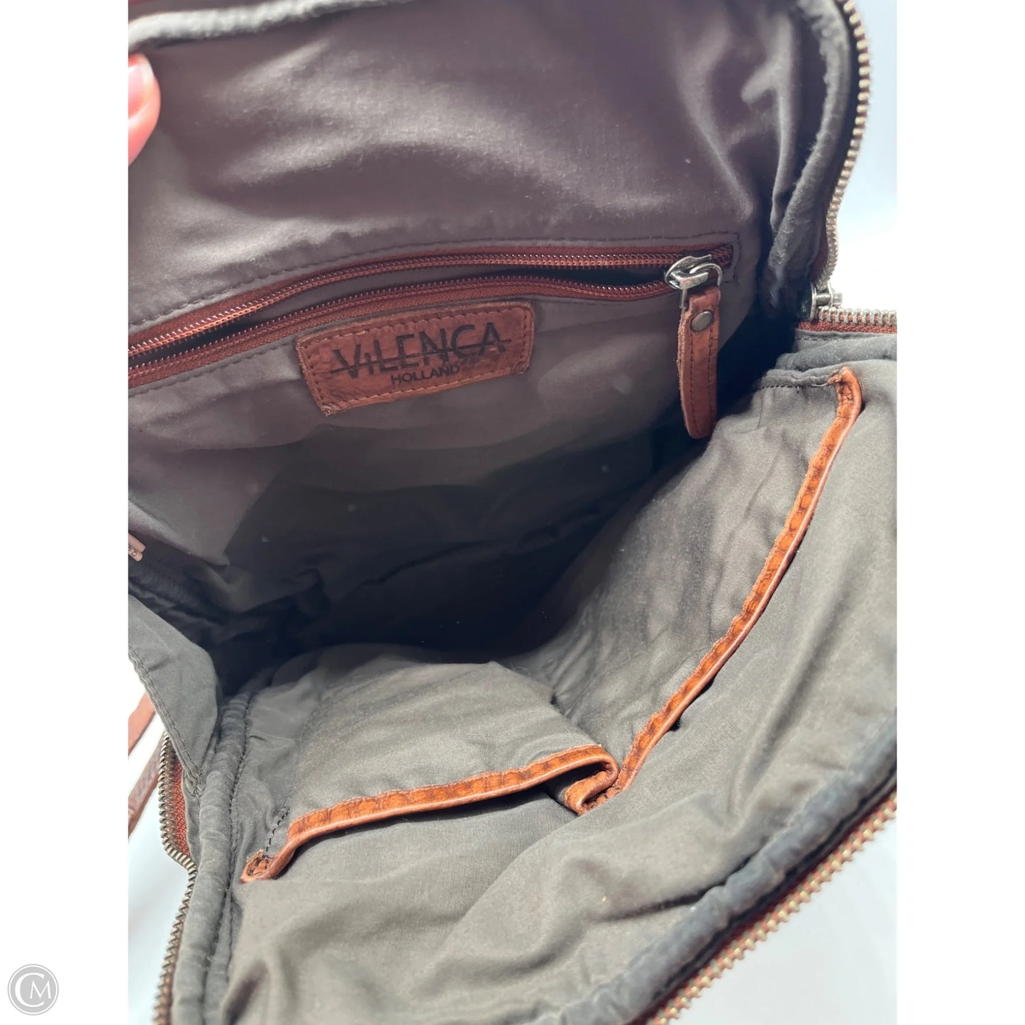 Backpack Leather By Clothes Mentor, Size: Medium