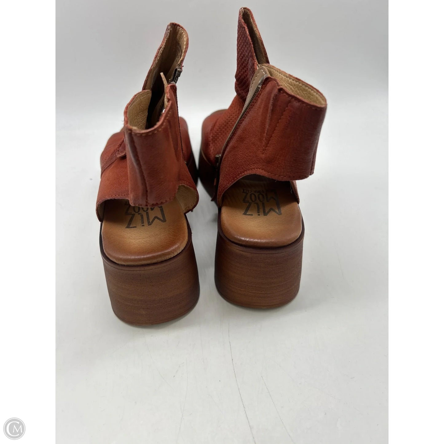 Sandals Heels Wedge By Miz Mooz In Red, Size: 10.5