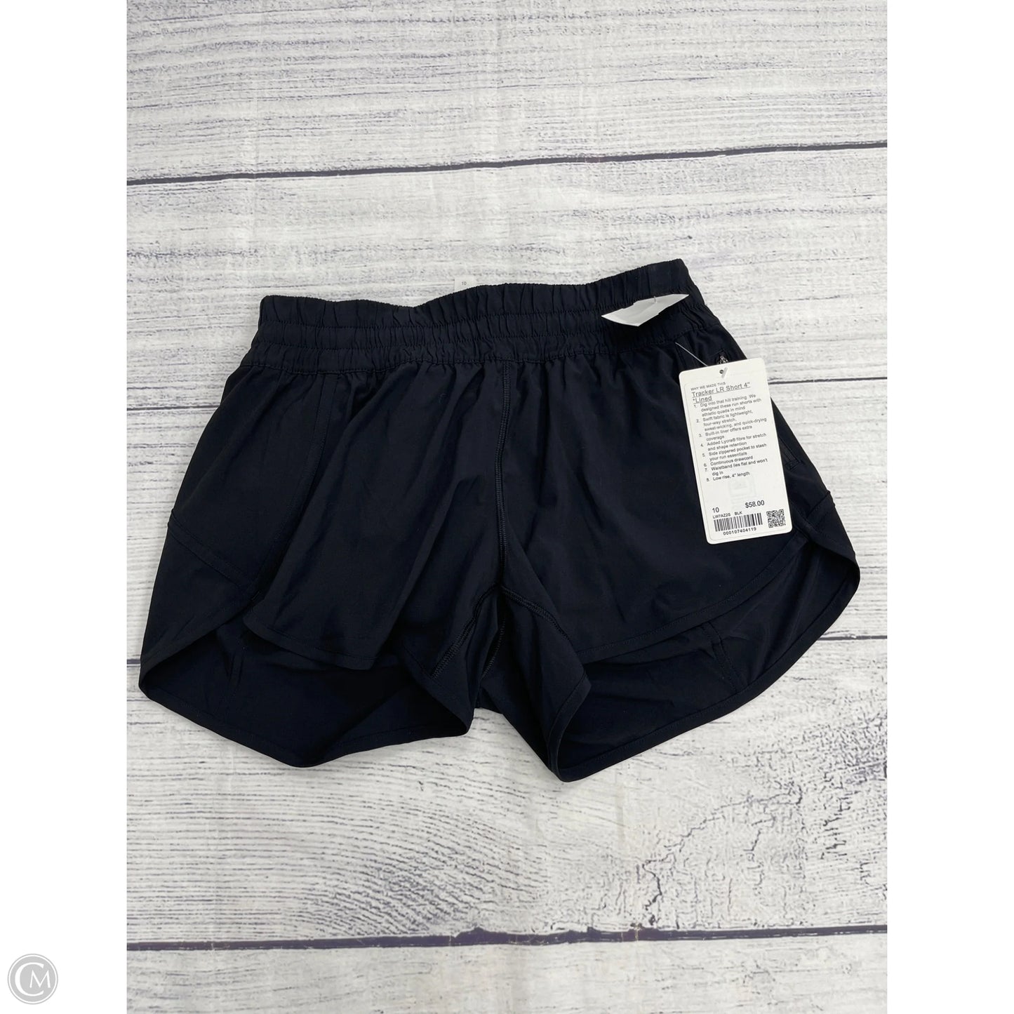 Athletic Shorts By Lululemon In Black, Size: 10