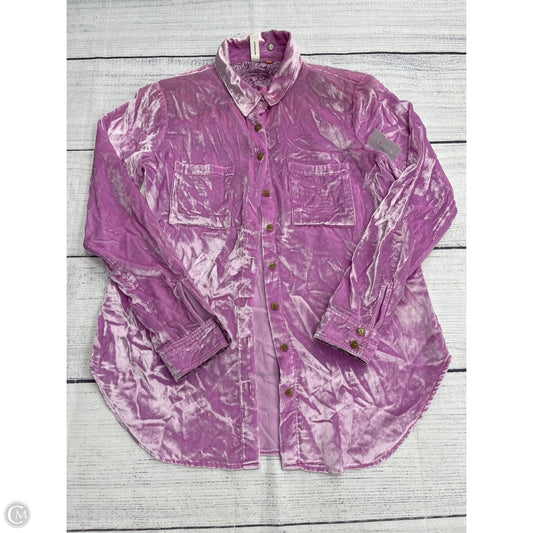 Top Long Sleeve By Pilcro In Pink, Size: 2
