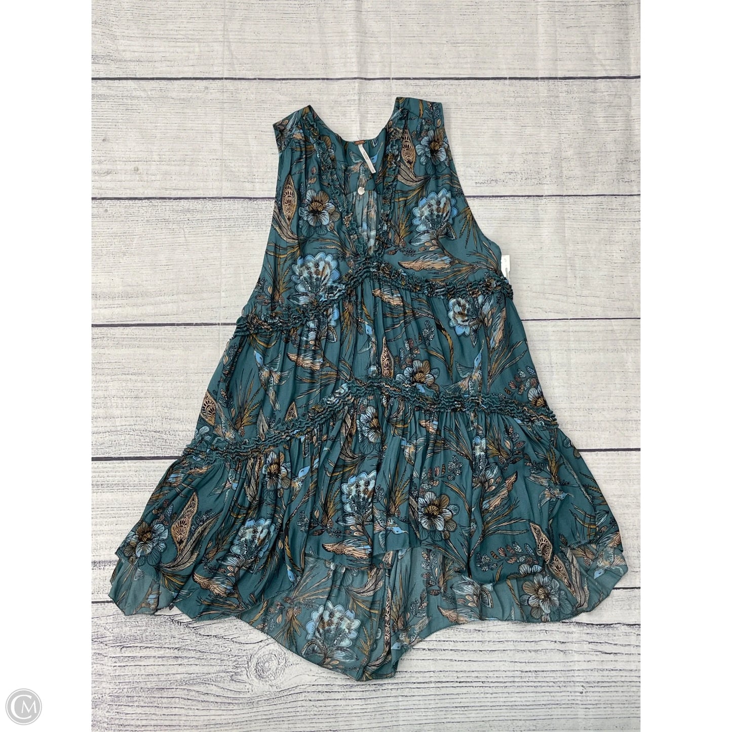 Tunic Sleeveless By Free People In Blue, Size: S