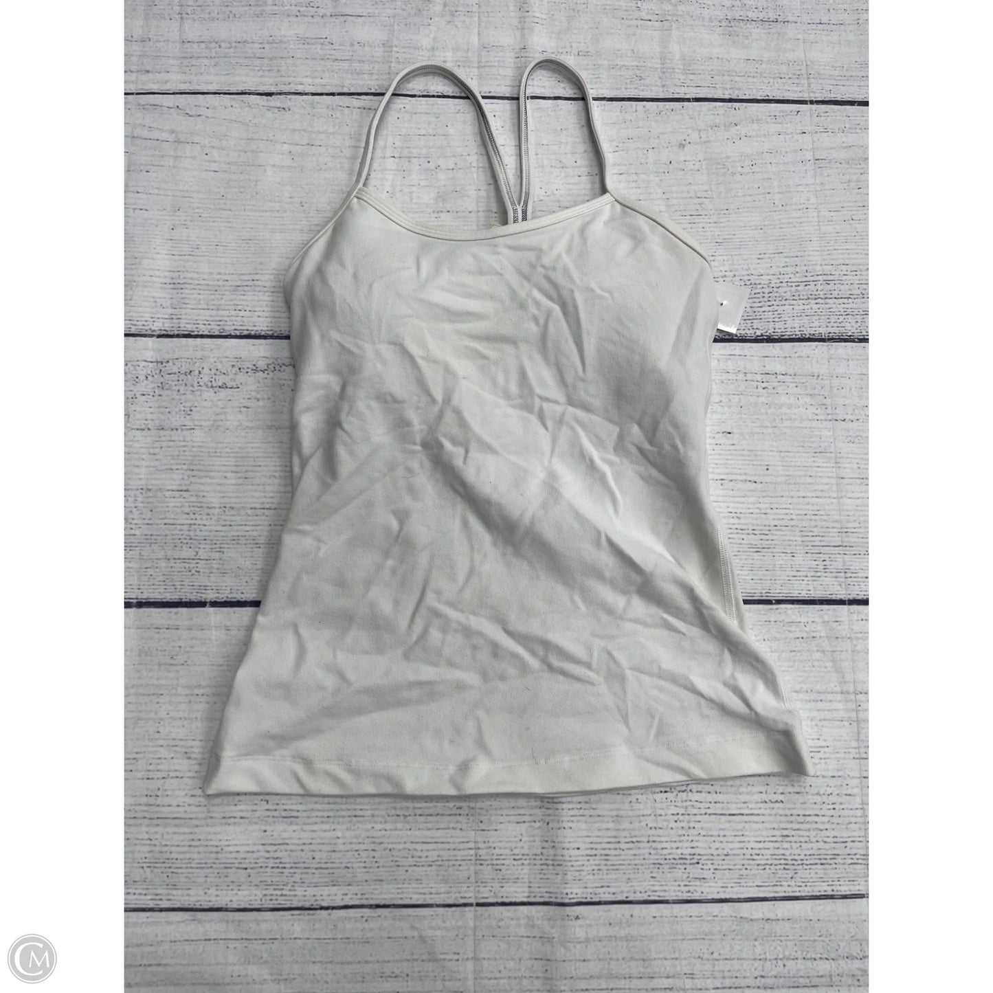 Athletic Tank Top By Lululemon In White, Size: 4