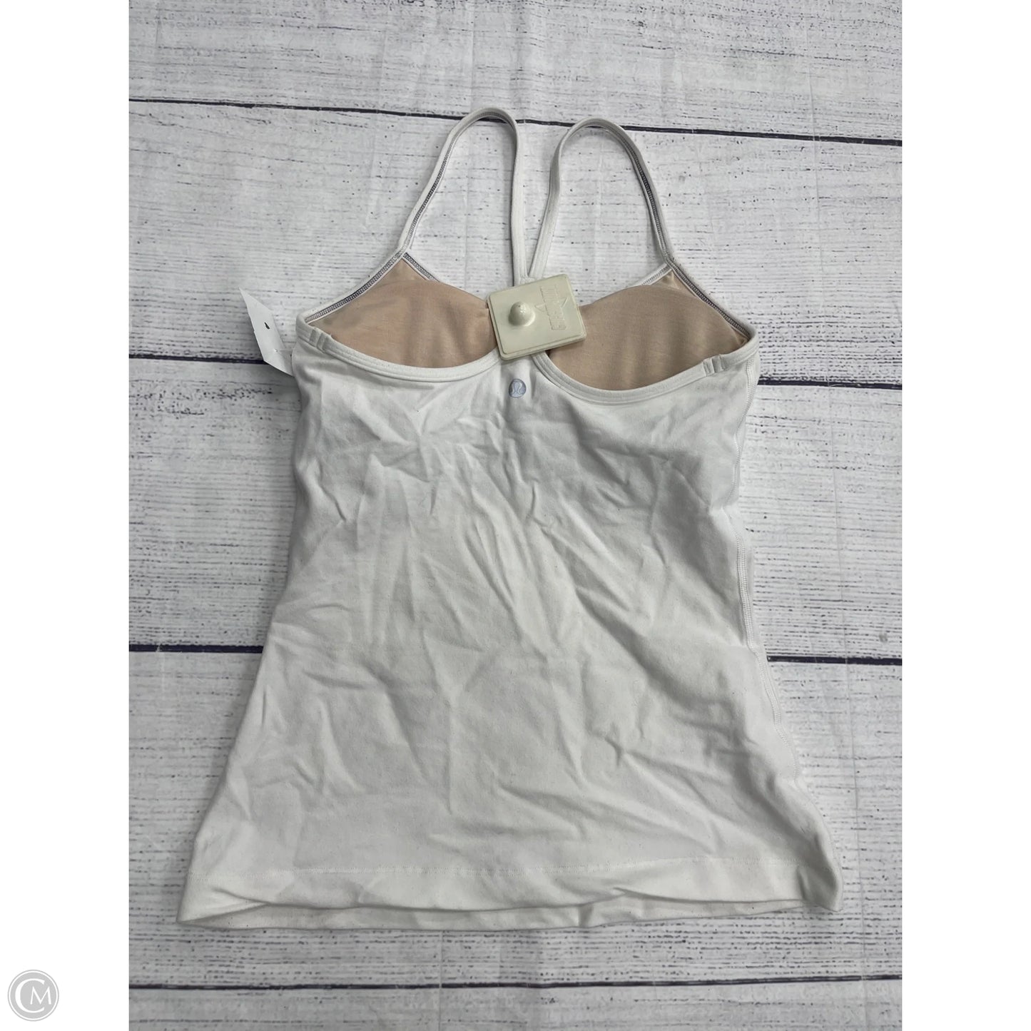 Athletic Tank Top By Lululemon In White, Size: 4