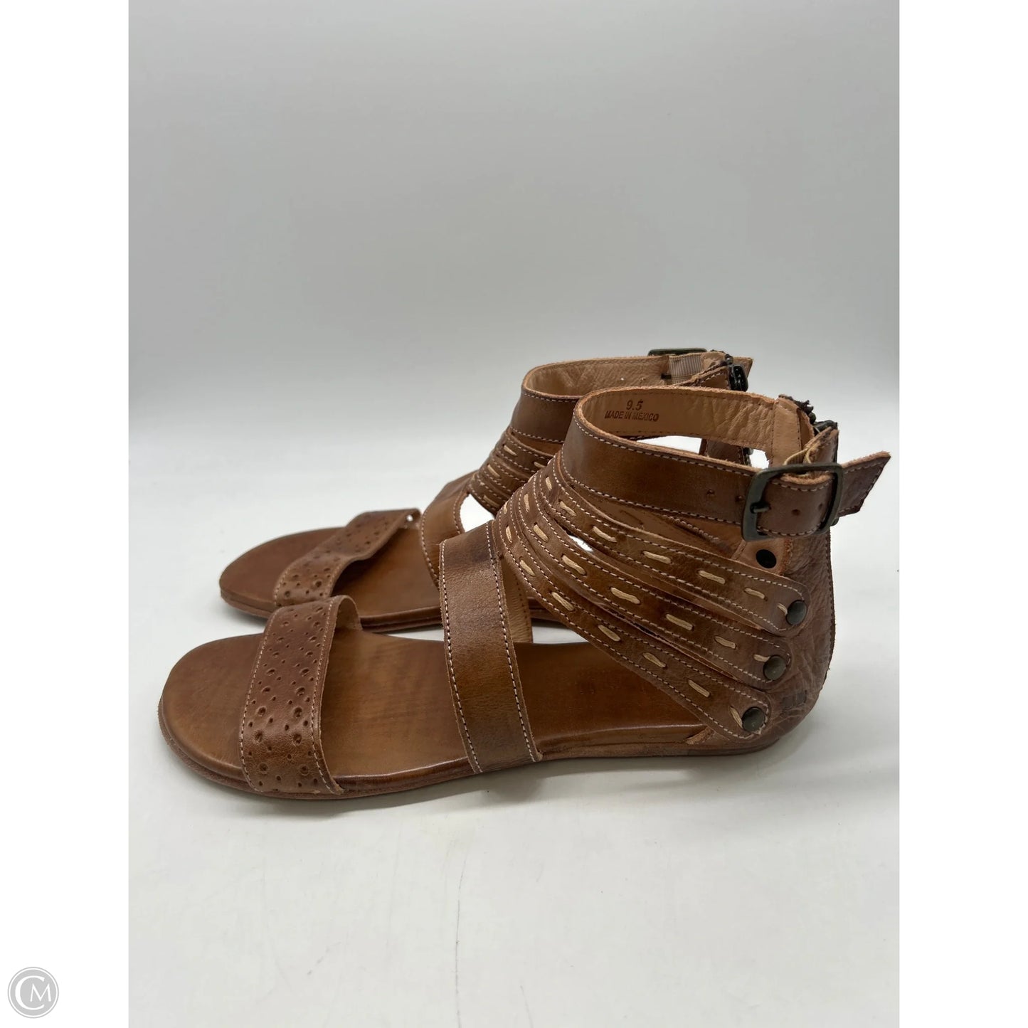 Sandals Flats By Bed Stu In Brown, Size: 9.5