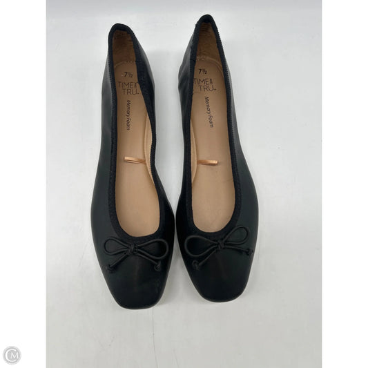 Shoes Flats By Time And Tru In Black, Size: 7.5