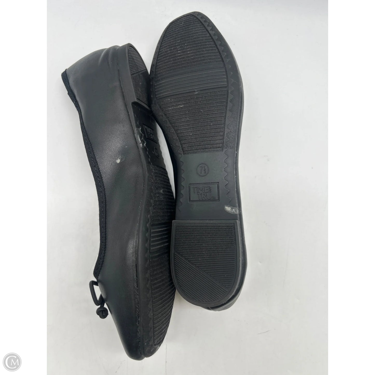 Shoes Flats By Time And Tru In Black, Size: 7.5