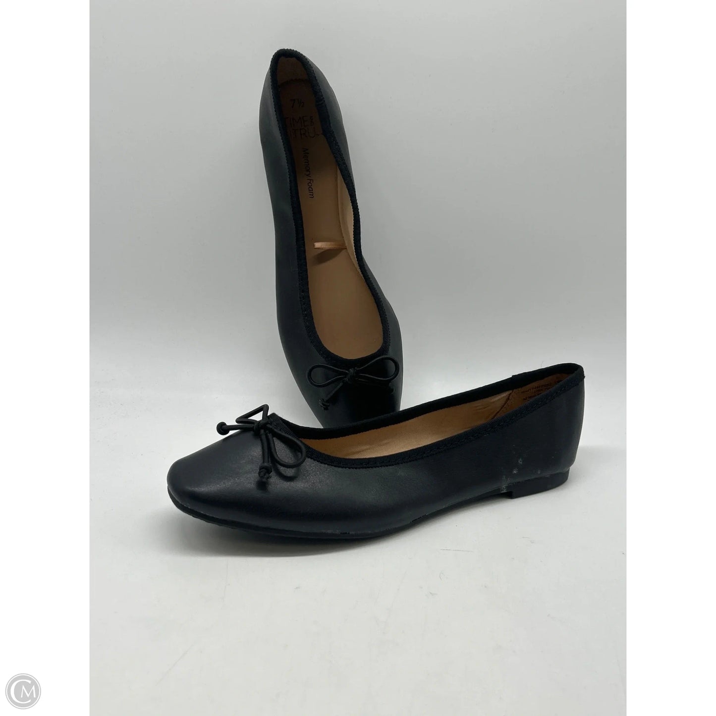 Shoes Flats By Time And Tru In Black, Size: 7.5